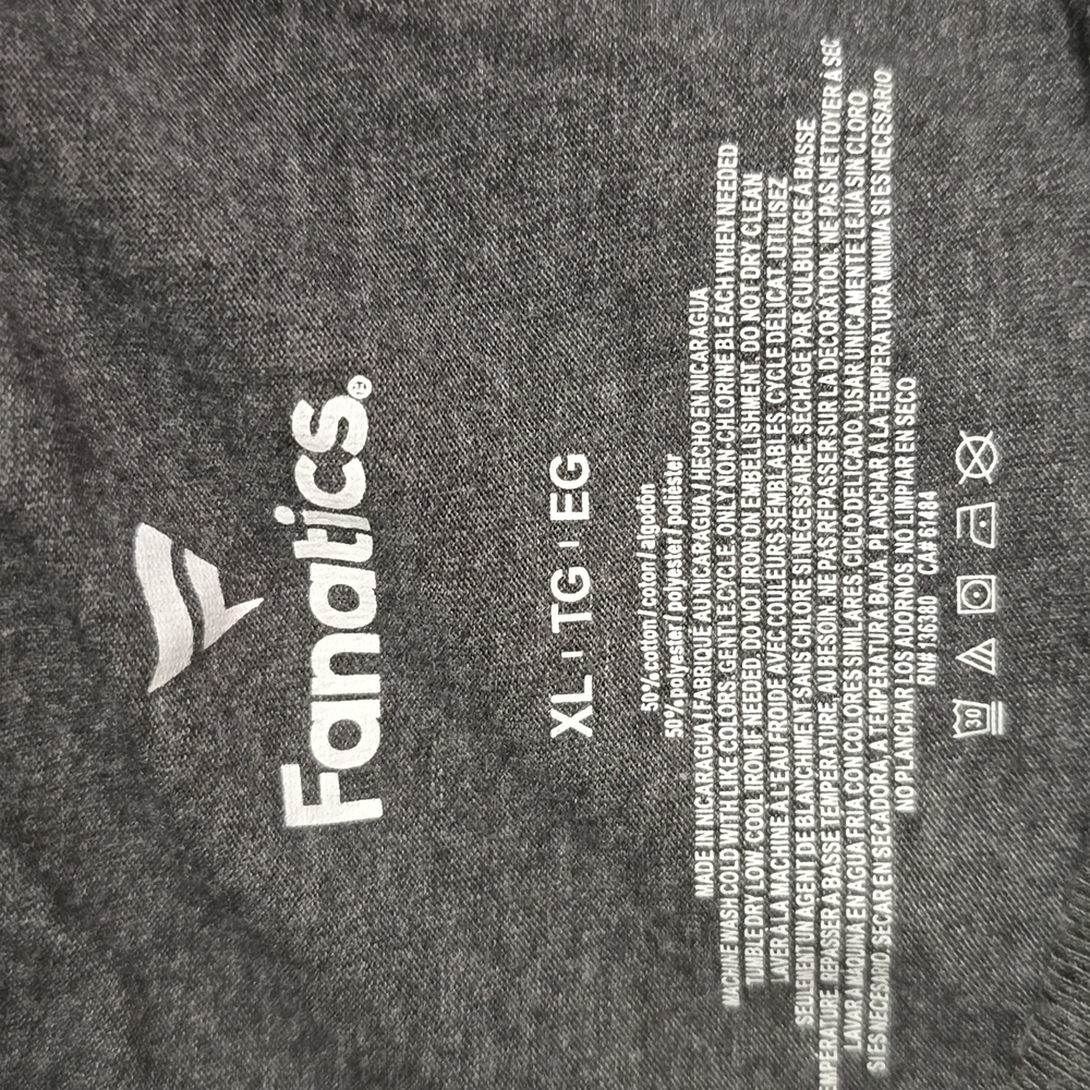 Fanatics Mens XL Gray Boston Red Sox Baseball Tee - Picture 6 of 6